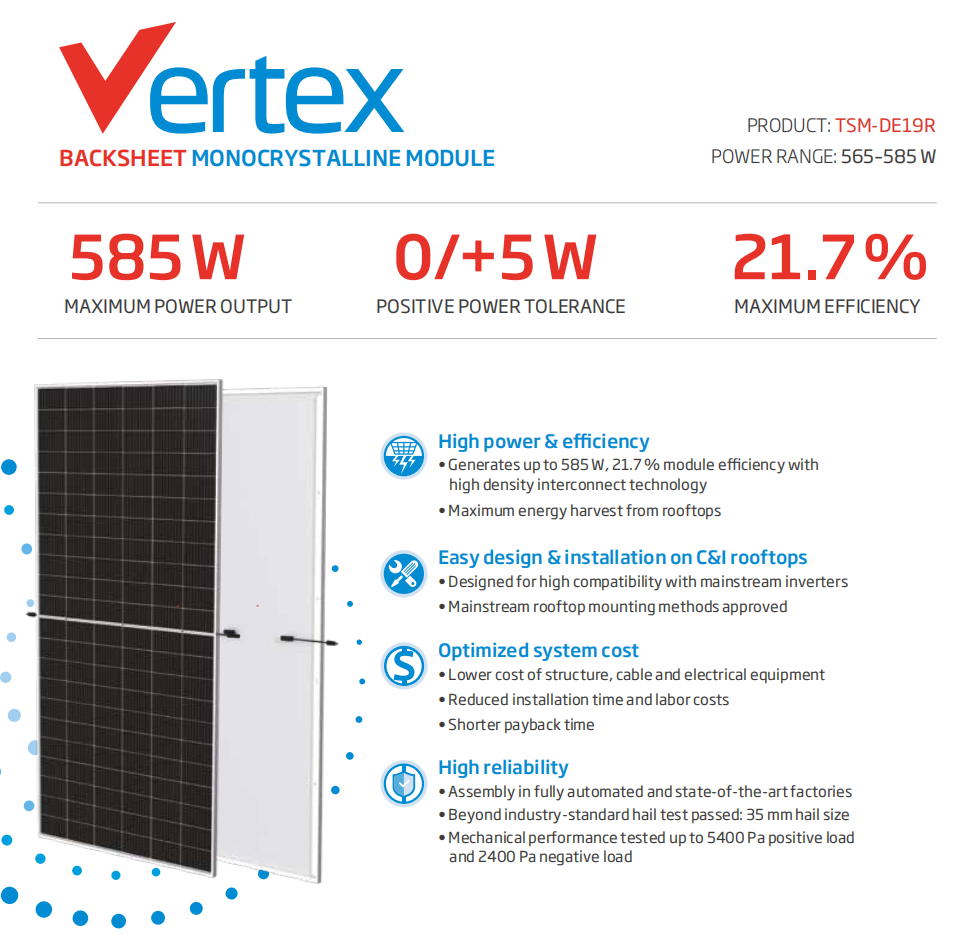 Trina Monocrystalline 565-585w