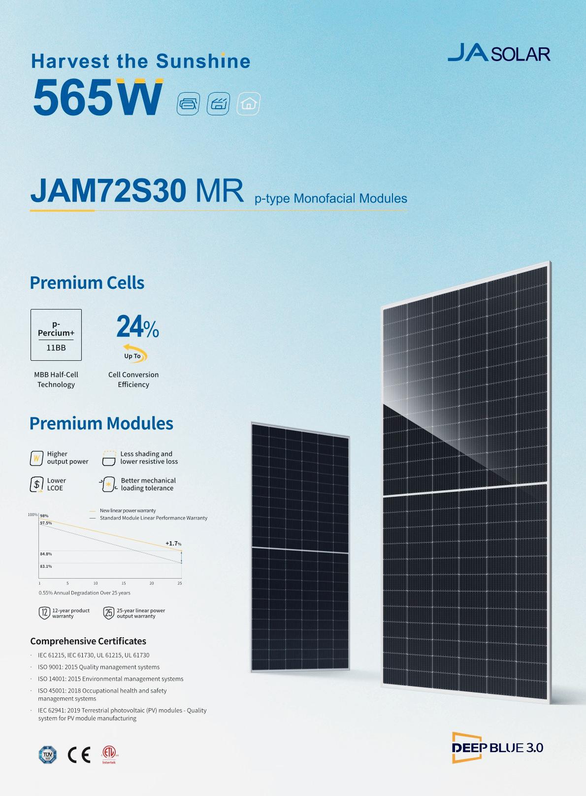 JA M72S30-565w