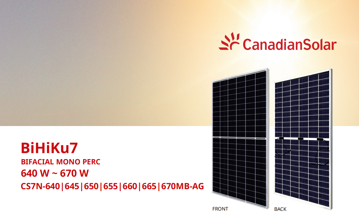 Canadian Bifacial 640-670w