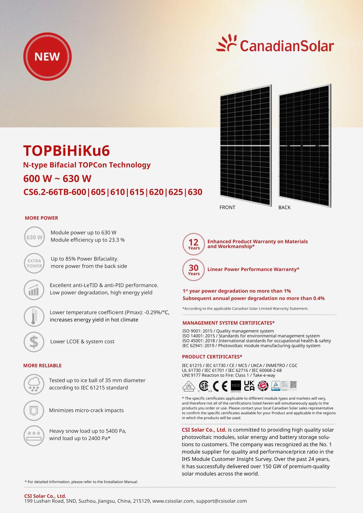 Canadian CS6.2-66TB 600-630w