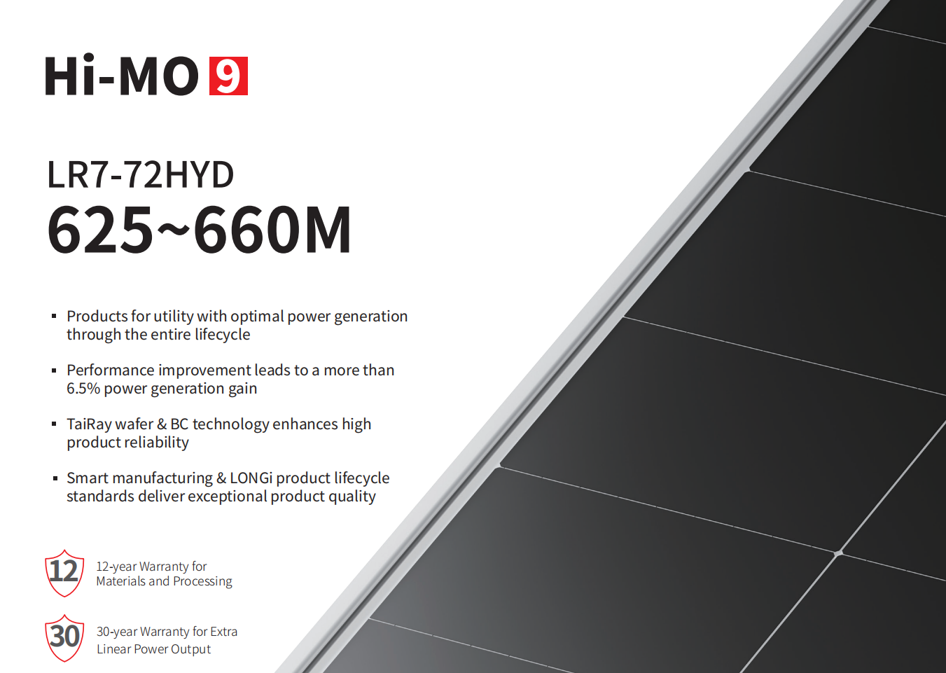 LONGI Hi-MO9 LR7-72HYD 625-660w