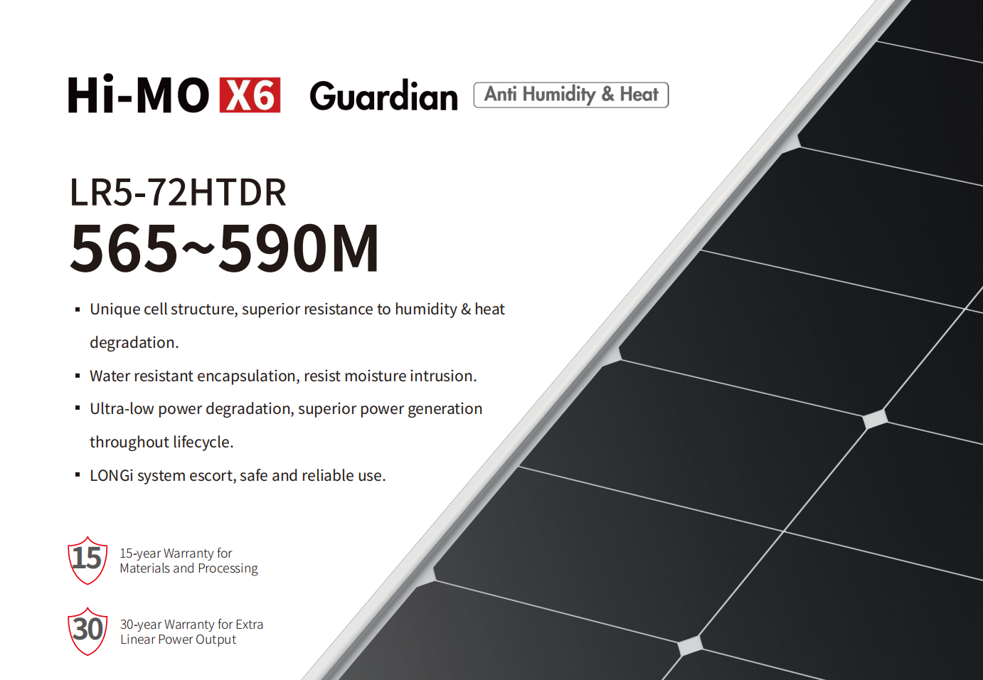 LONGI Hi-MO X6 LR5-72HTDR 565-590w
