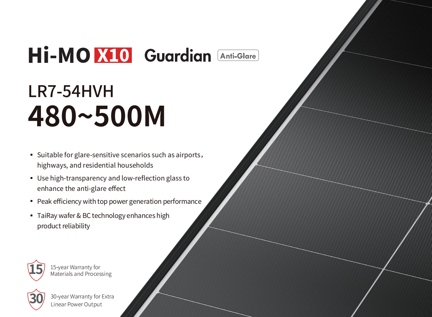 Longi Hi-MO X10 LR7-54HVH 480-500w