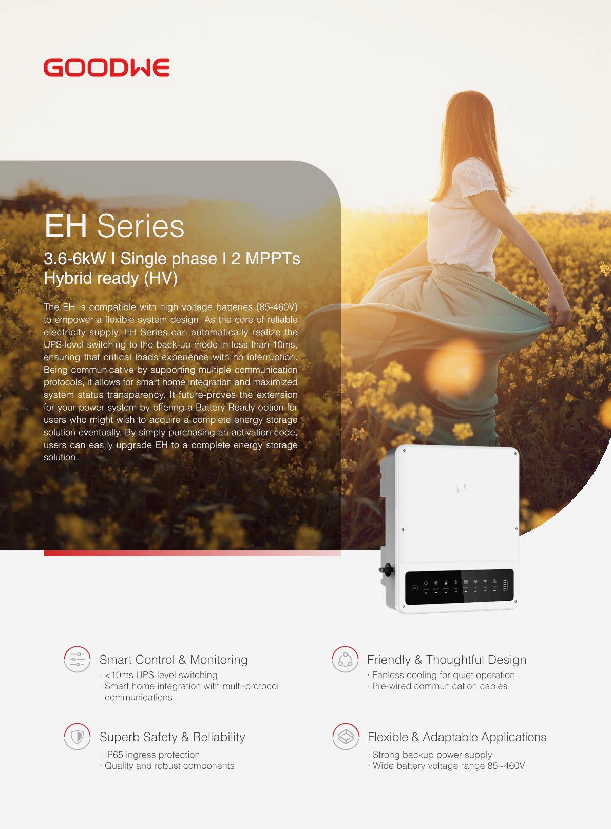 Goodwe Single Phase Hybrid Inverter 3.6-6kw