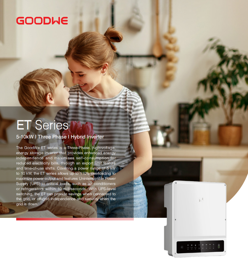 Goodwe Three Phase Hybrid Inverter 5-10kw