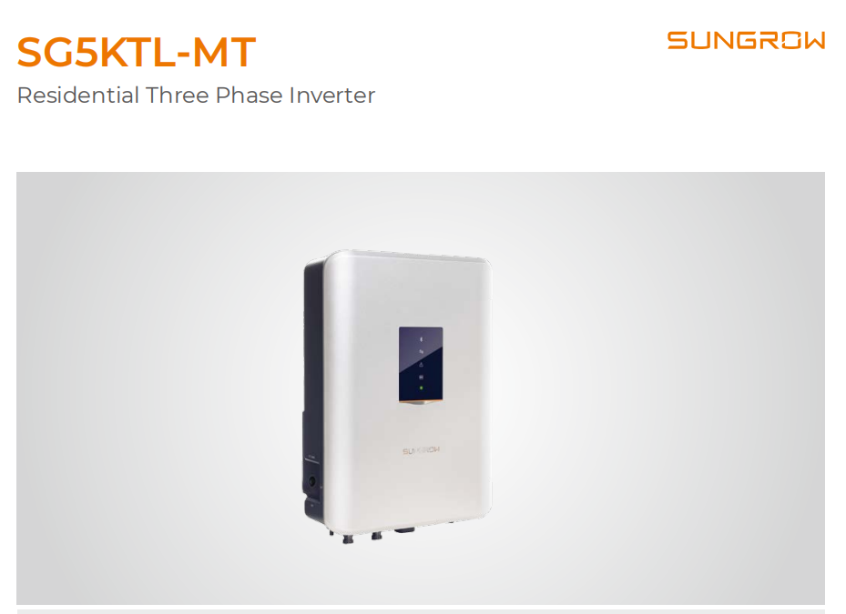 Sungrow Three Phase Inverter 5kw