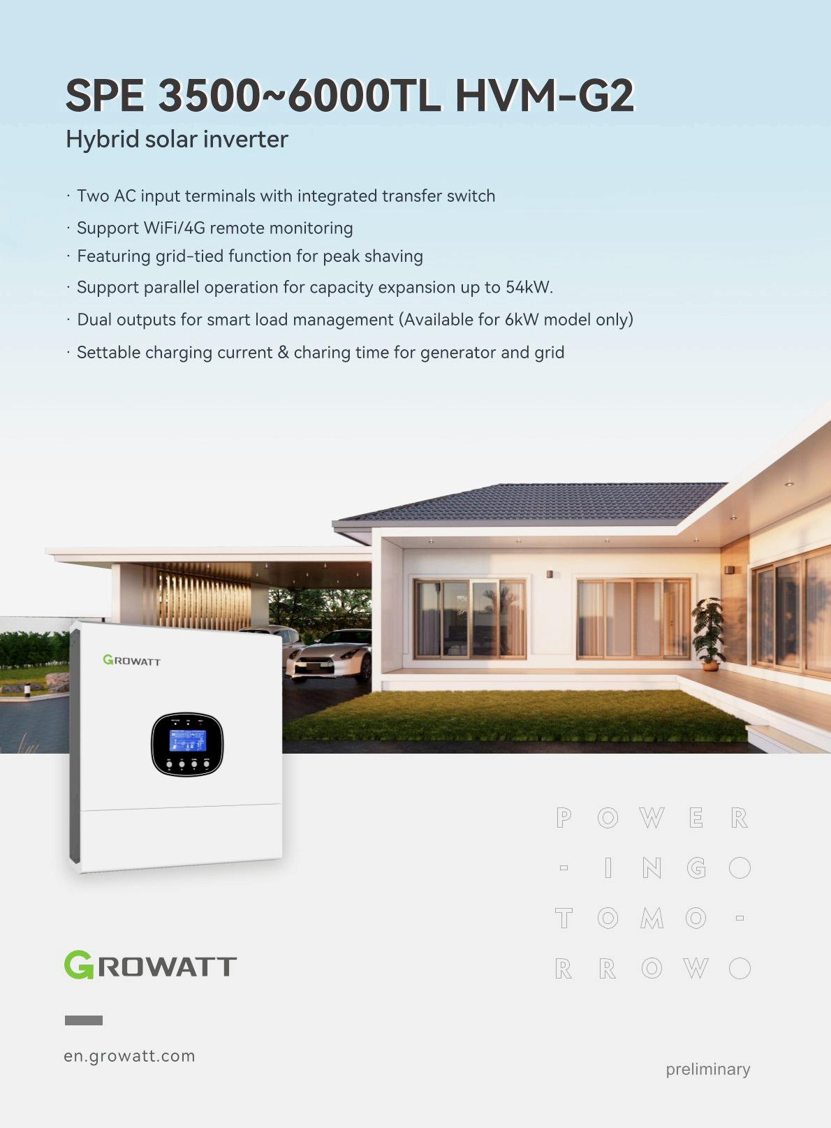 Growatt Inverter 3.5-6kw