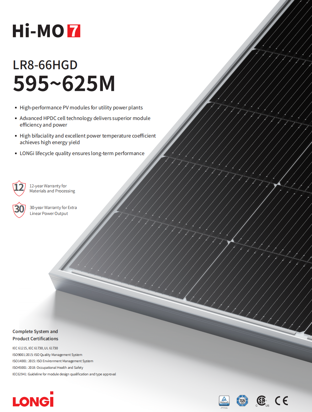 LONGI LR8-66HGD 595-625w